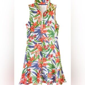 Tommy Bahama Floral Mini Dress - Red, Green, Blue Island Zone. XXS